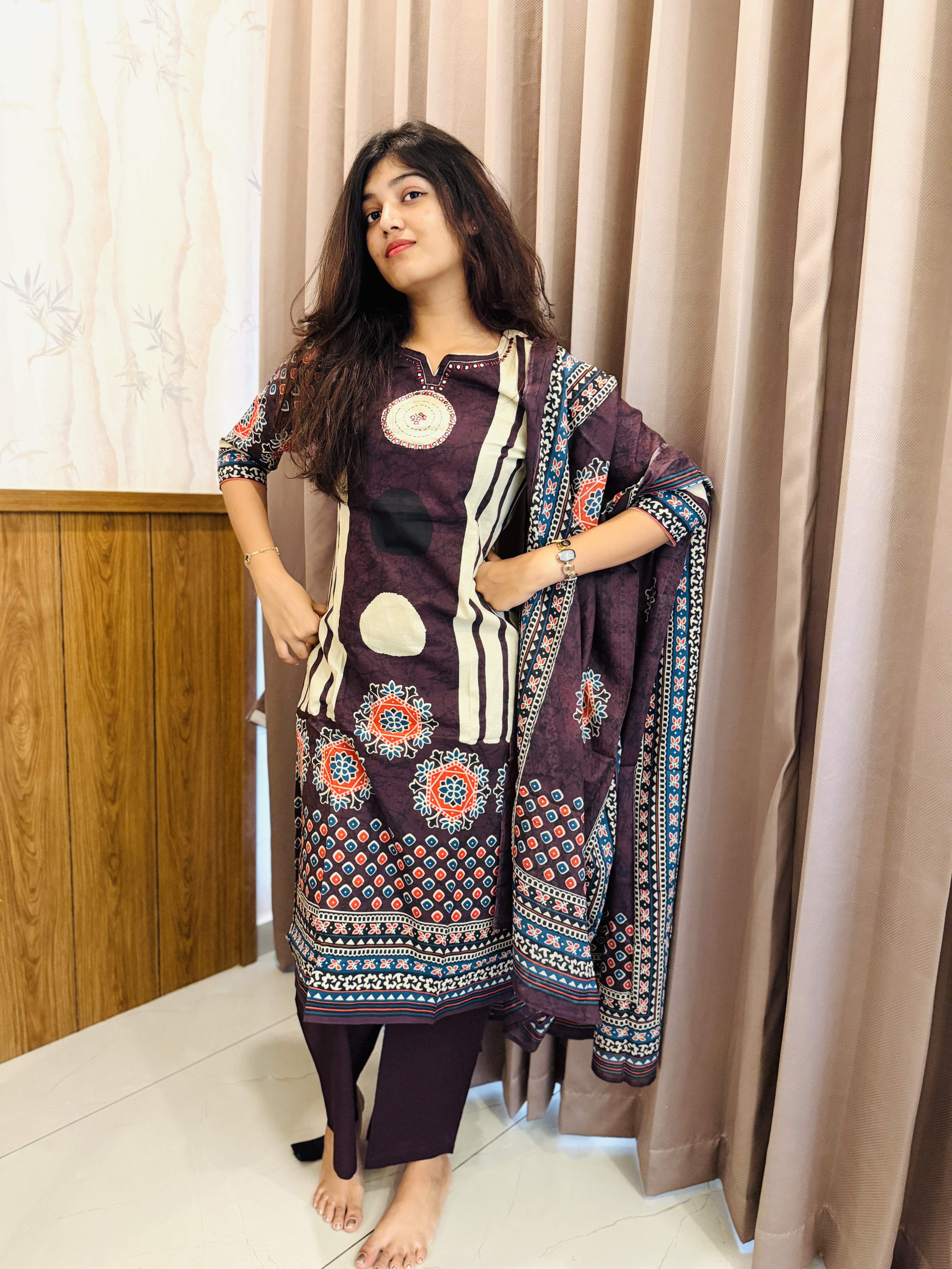 Cotton kurti set