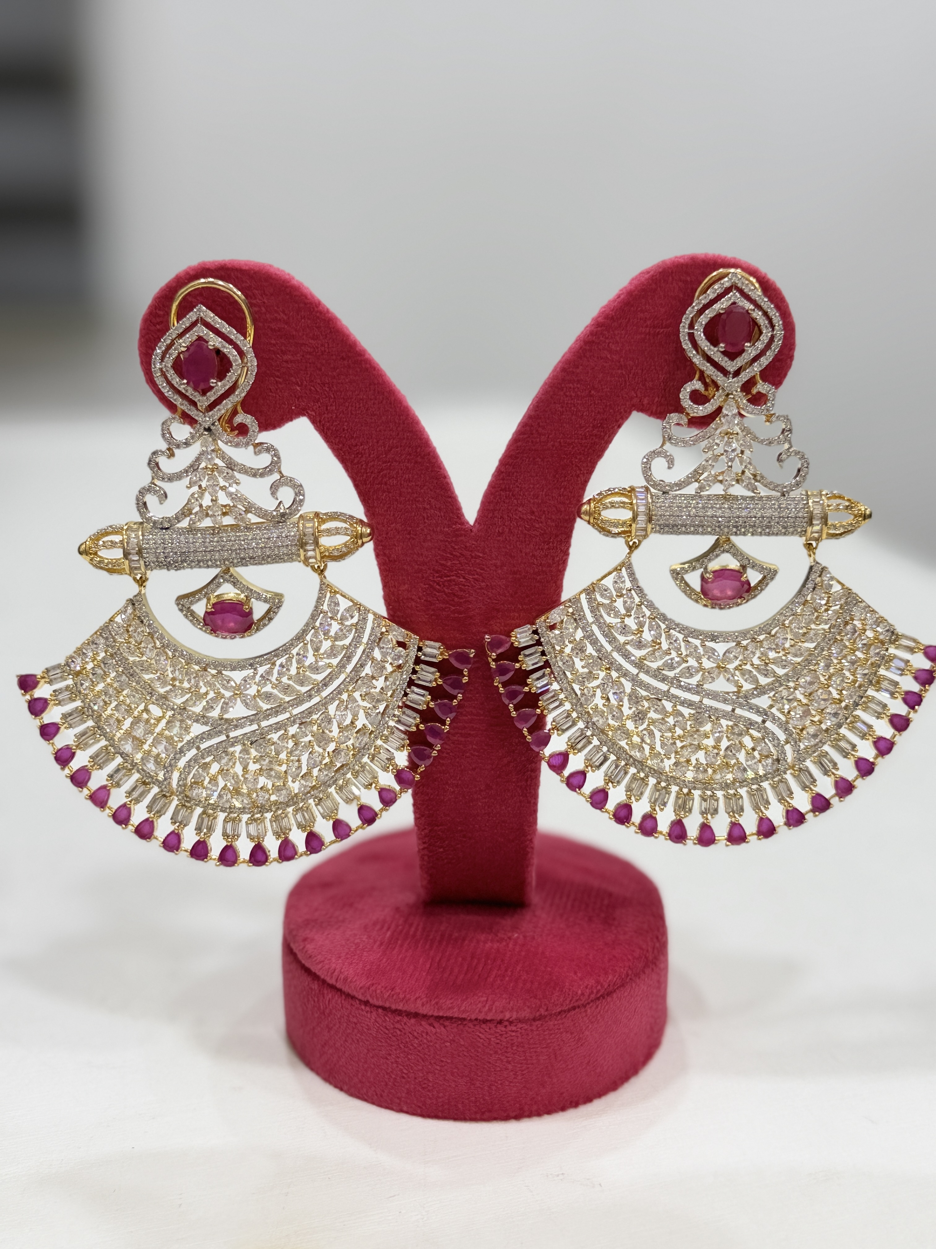 Big stone jhumka