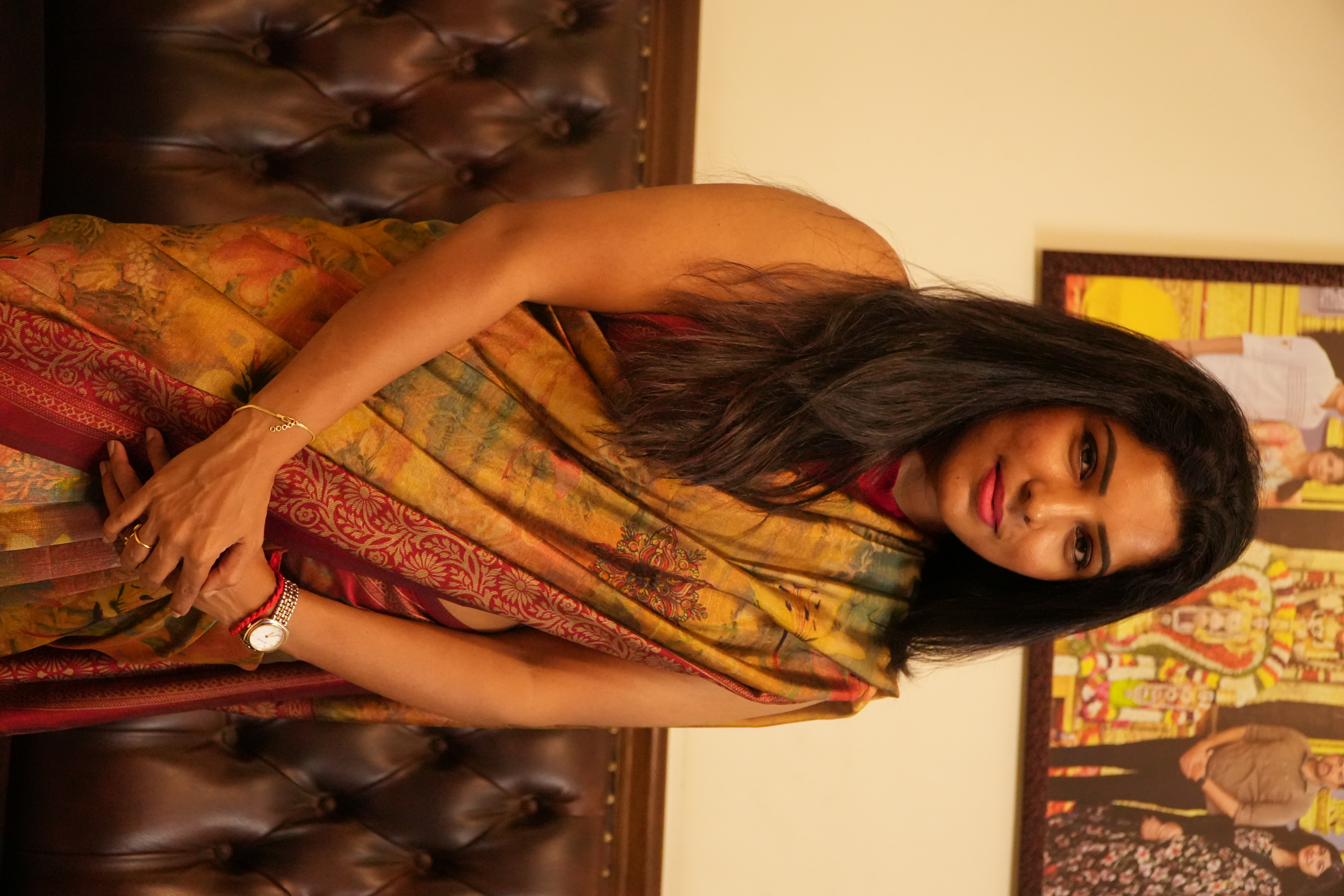 Printed saree