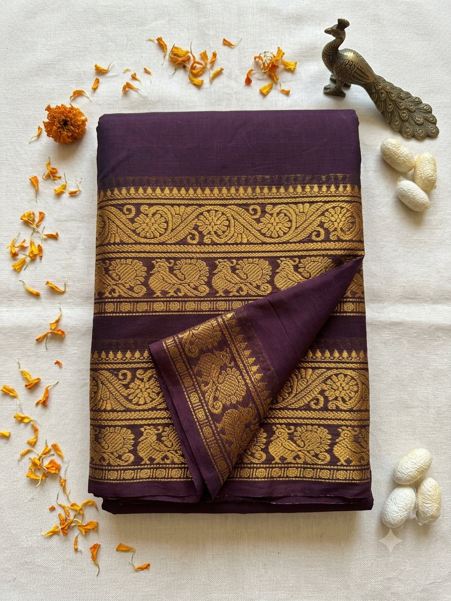 Kanchi cotton saree